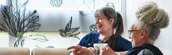 Women laughing